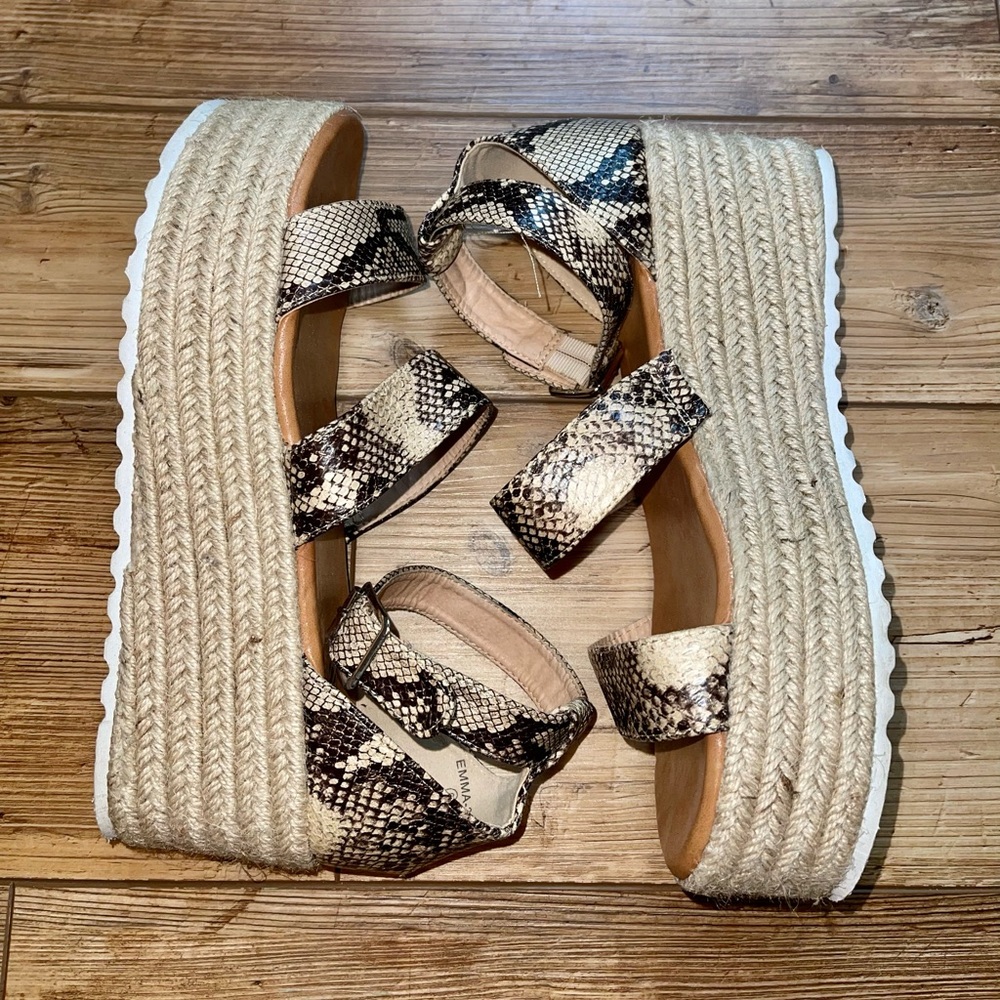 Snakeskin platforms